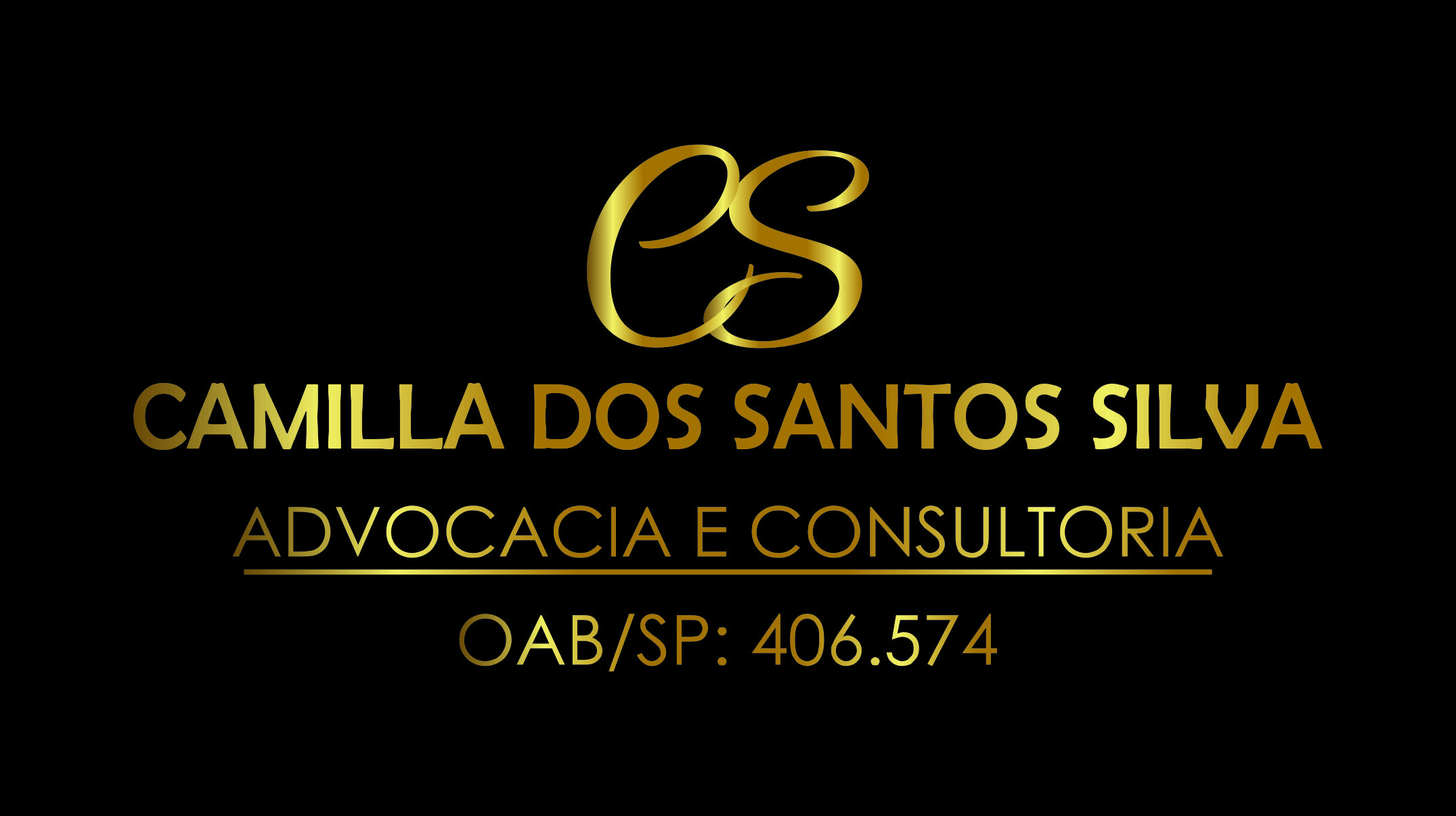 Cartao de Visita Advogada Camilla dos Santos frente